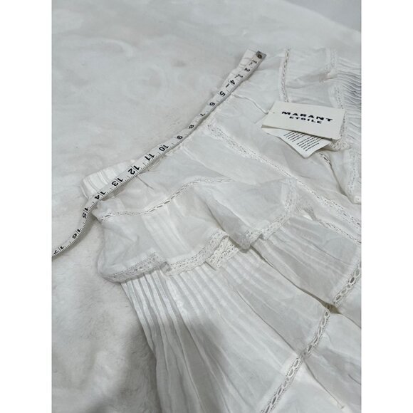 New MARANT ETOILE Size 40 Moana skirt JU0025FA-A1J54E white - Picture 4 of 11